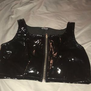 Latex Crop top